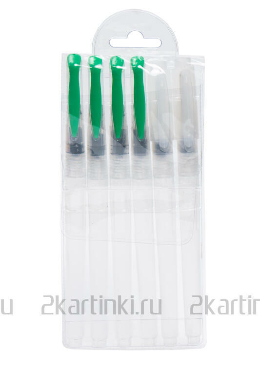 Тип товара Коробка 200 шт.: Кисти с резервуаром для воды аквабраш 6 шт.