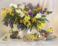 Без бренда «Натюрморт из мимоз и колокольчиков» в Ульяновске