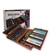 Без бренда «Оптовая коробка 5 шт.: Художественный набор (174 предмета) в деревянном чемоданчике» в Ульяновске в интернет-магазине Без бренда «Оптовая коробка 5 шт.: Художественный набор (174 предмета) в деревянном чемоданчике» в Ульяновске