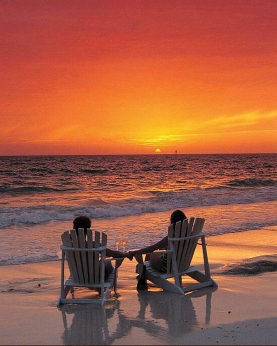 Картина по номерам 40x50 Романтическое свидание на берегу моря