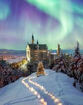 Красивое северное сияние