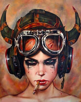 Без бренда «Девушка в шлеме с сигаретой» в Ульяновске