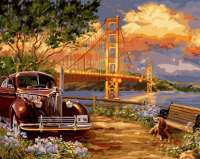 Без бренда «Американский автомобиль на фоне моста через залив» в Ульяновске