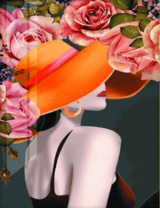 Без бренда «Дама в яркой шляпе и розы» в Ульяновске в интернет-магазине  Без бренда «Дама в яркой шляпе и розы» в Ульяновске