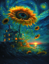 Без бренда «Фэнтези сюжет с подсолнухом» в Ульяновске в интернет-магазине  Без бренда «Фэнтези сюжет с подсолнухом» в Ульяновске