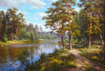 Без бренда «Хвойный лес и река» в Ульяновске в интернет-магазине  Без бренда «Хвойный лес и река» в Ульяновске