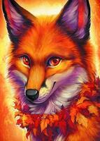 Без бренда «Хитрая лиса с осенним венком» в Ульяновске в интернет-магазине  Без бренда «Хитрая лиса с осенним венком» в Ульяновске