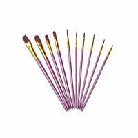 Без бренда «Кисти для рисования набор (10 шт) сиреневые» в Ульяновске в интернет-магазине Без бренда «Кисти для рисования набор (10 шт) сиреневые» в Ульяновске