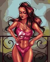 Без бренда «Девушка в нижнем белье с бокалом вина» в Ульяновске